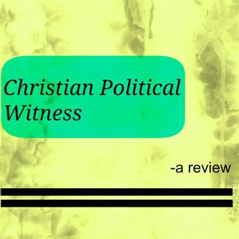 the politics of witness the character of the church in the world Epub